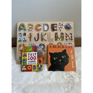 Children’s Educational Alphabet Puzzle & Books Bundle